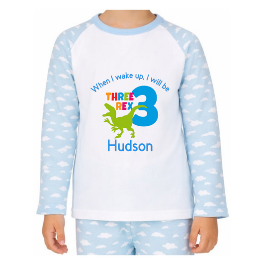 Personalised T-Rex (3 Rex) Pyjamas