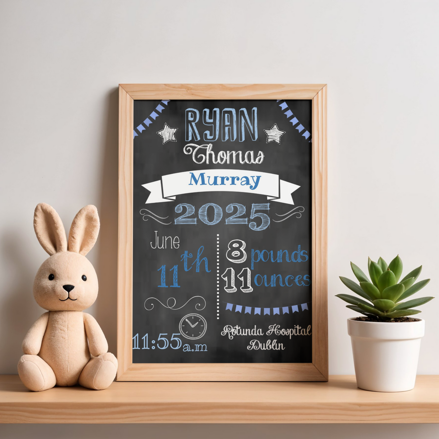 Personalised New Baby Prints