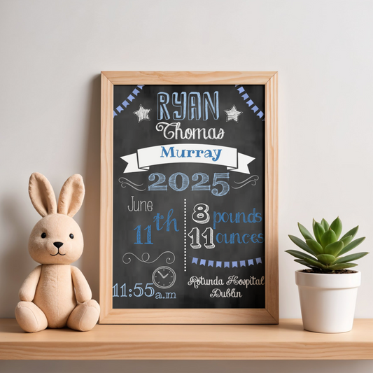 Personalised New Baby Prints