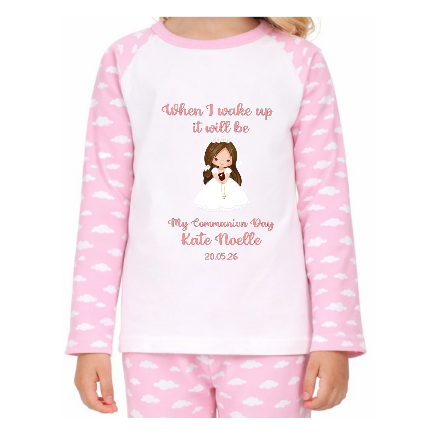 Personalised Girl Communion Pyjamas