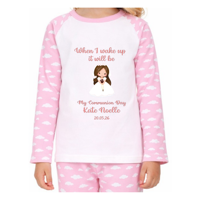 Personalised Girl Communion Pyjamas
