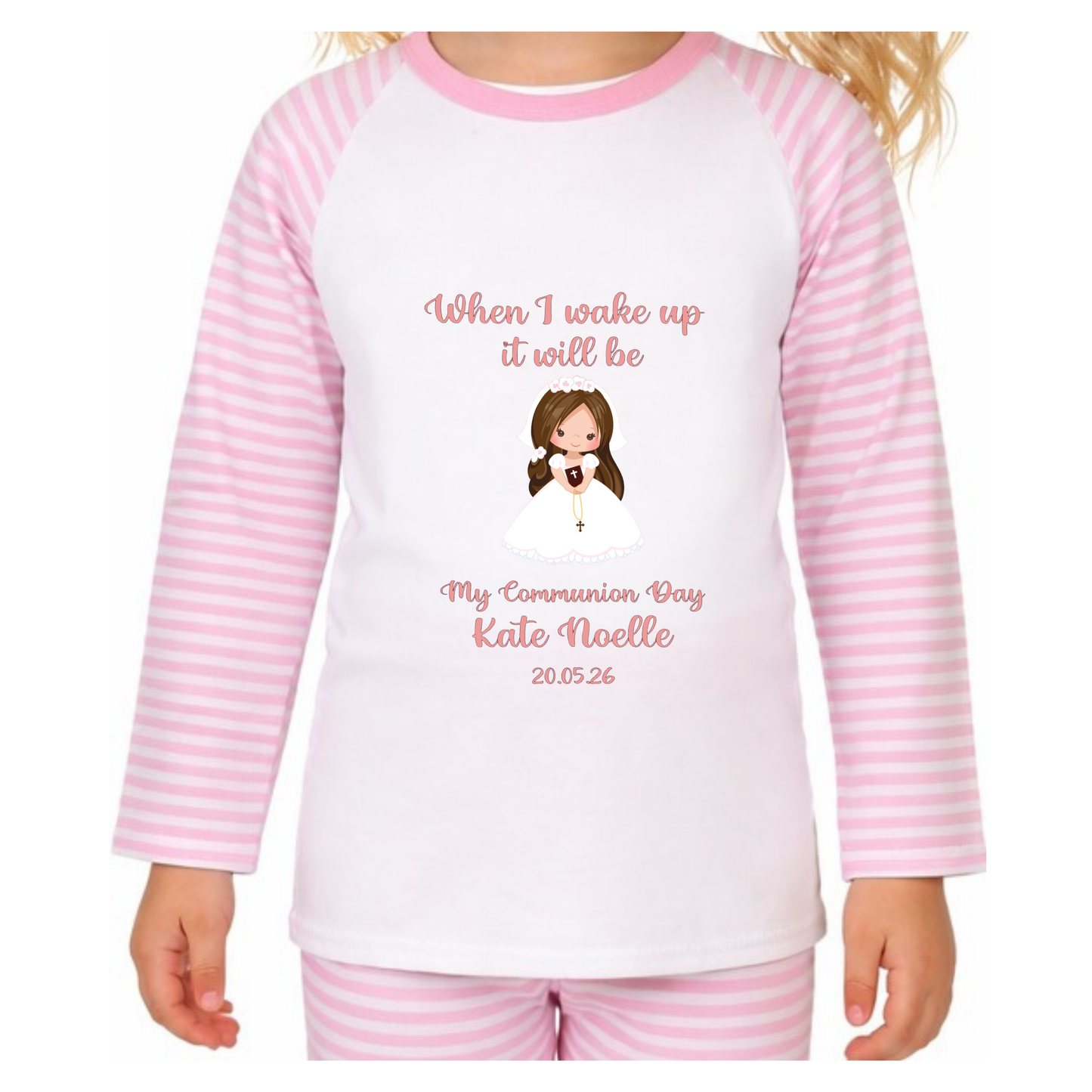 Personalised Girl Communion Pyjamas
