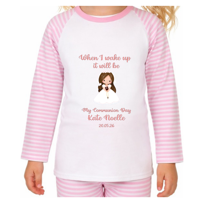 Personalised Girl Communion Pyjamas