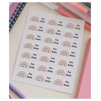 Personalised Back To School Book Stickers