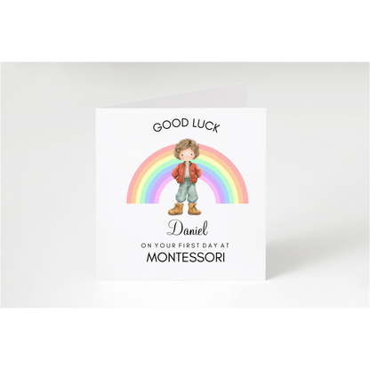 Personalised First Day of School/Montessori