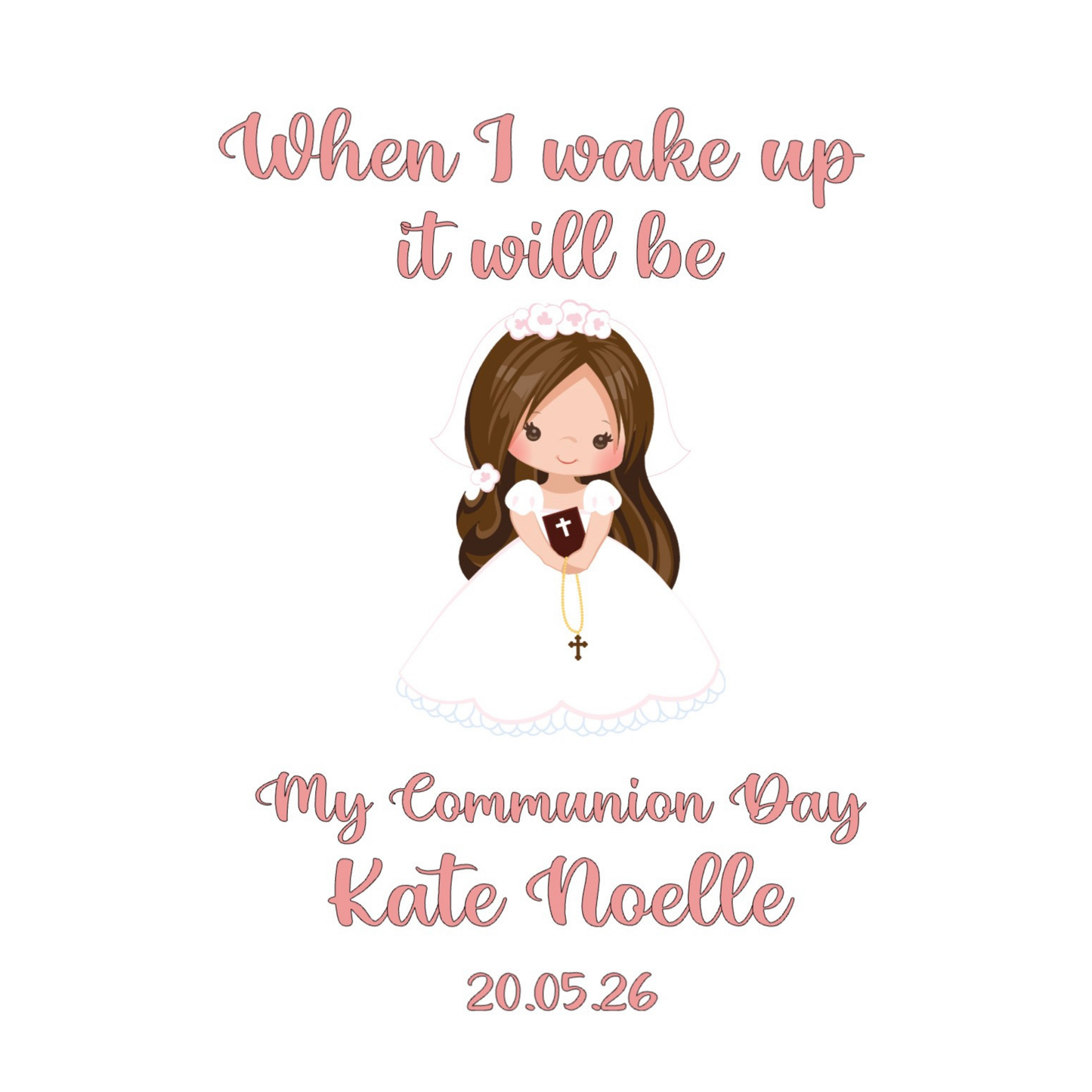 Personalised Girl Communion Pyjamas