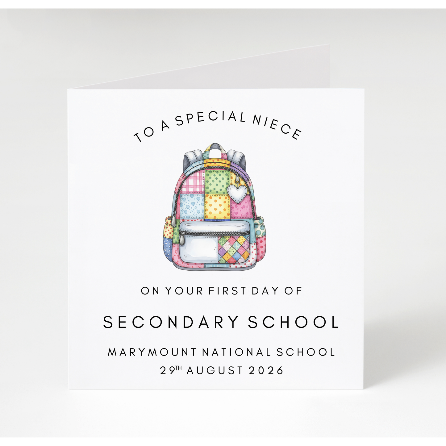 Personalised First Day of Secondary School