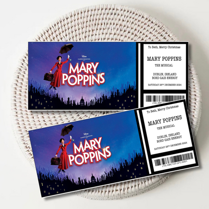 Personalised Show Tickets