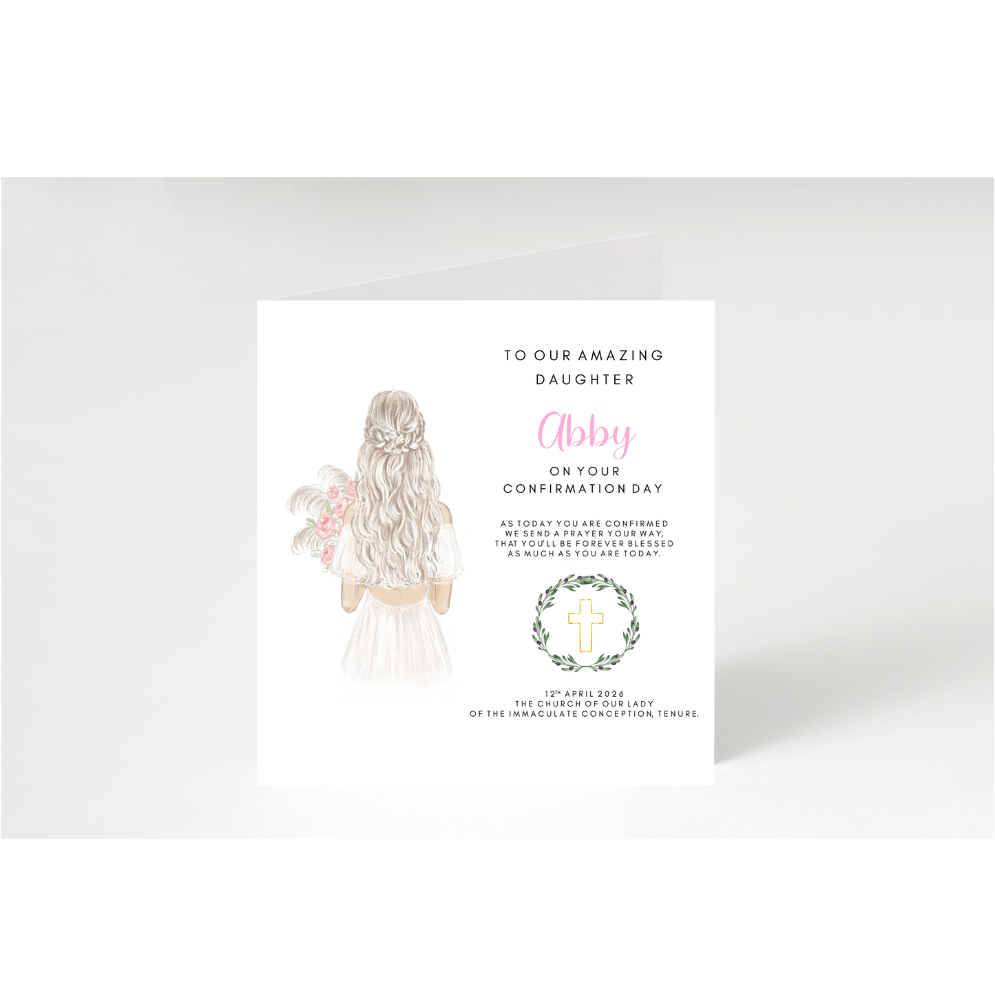 Personalised Confirmation Cards