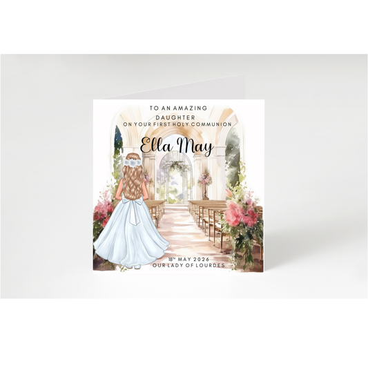 Personalised Communion Card